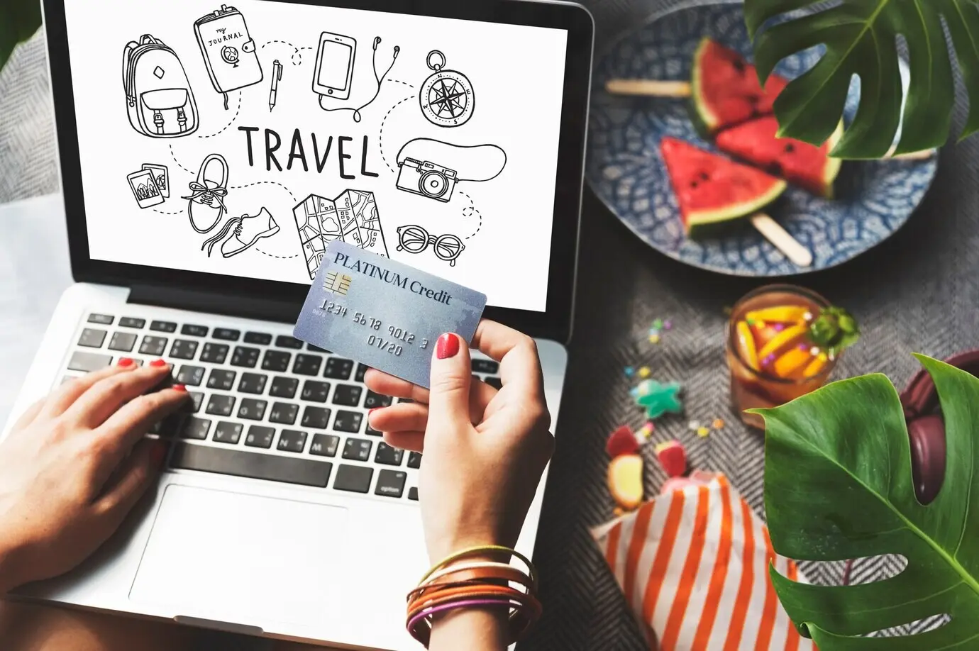 Icon für Urlaubsreisen, Urlaubskonzept